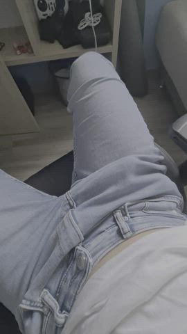 Big Dick Cock Cut Cock Cute Jeans OnlyFans Shaved Tight Twink gif