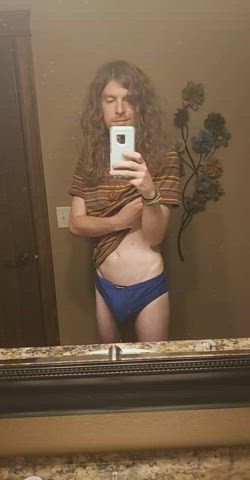 Bathroom Long Hair Underwear gif