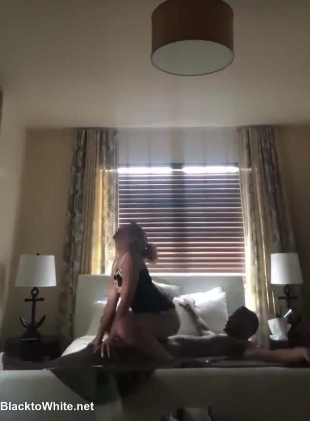 Sexy cheerleader rides BBC