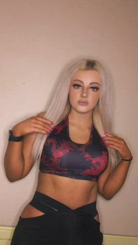 blonde cute teen tiktok gif