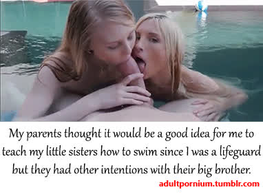 big dick blonde caption double blowjob sister taboo teen twins gif