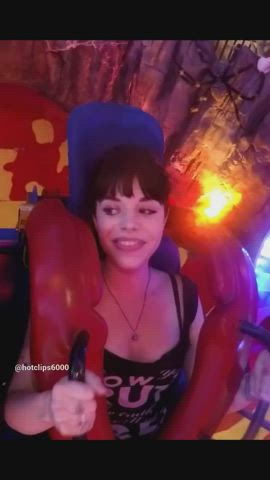 accidental boobs bouncing tits bra exposed natural tits public tits gif