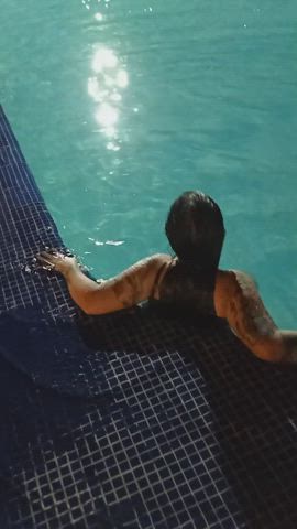 Big Ass Big Tits Masturbating Pool Wet gif