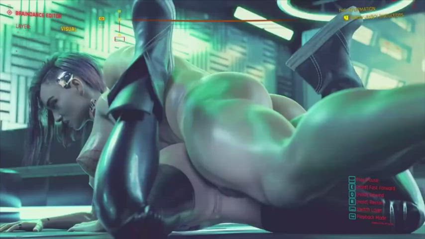 Cyberpunk Judy Alvarez Gets An Anal Pounding 3D Hentai