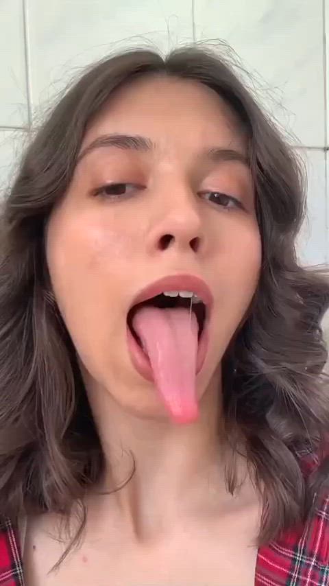 long tongue tongue tongue fetish gif