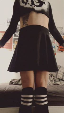 cock femboy sissy skirt trans gif