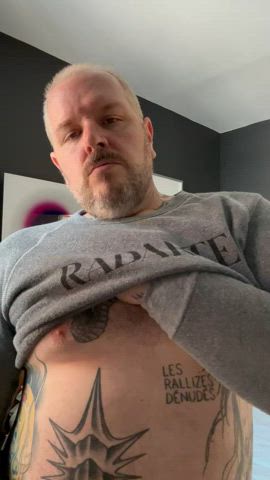 amateur chest daddy nipple onlyfans gif
