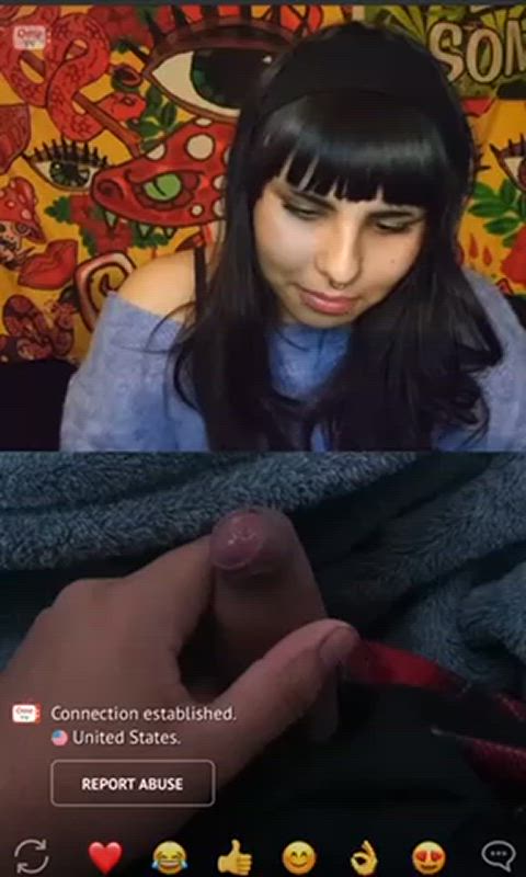 cum girls reaction sph gif