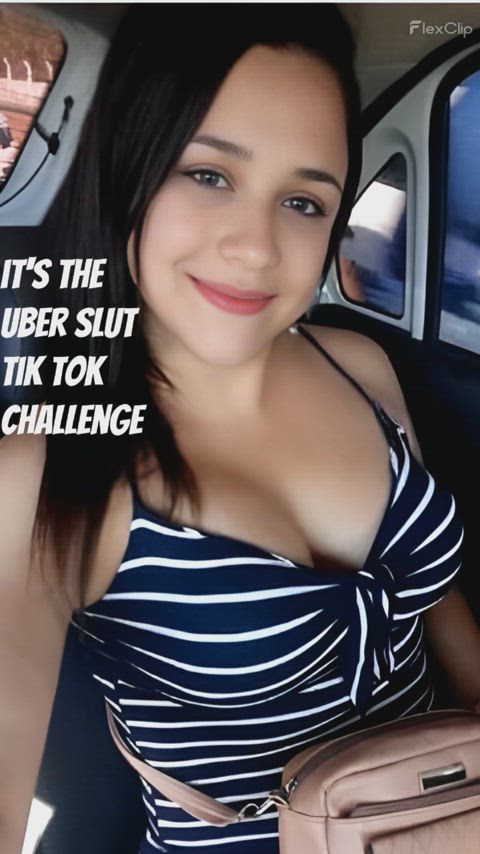 babe boobs brunette caption challenge cute latina strip teen tiktok amateur-girls