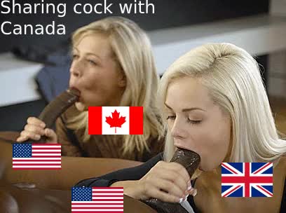 Sharing cock with Canada