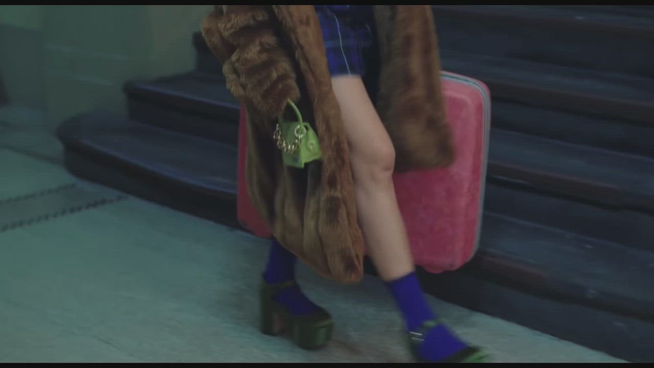 Blonde Cute Heels gif