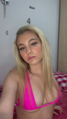 Blonde OnlyFans Tits gif