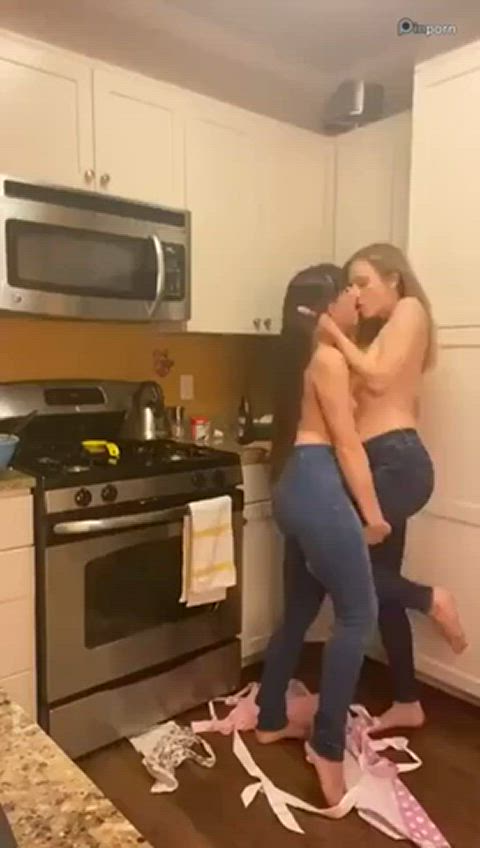 grinding jeans lesbian topless gif