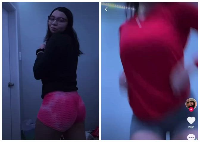 Ass Big Ass Booty Jiggling Latina Teen TikTok gif