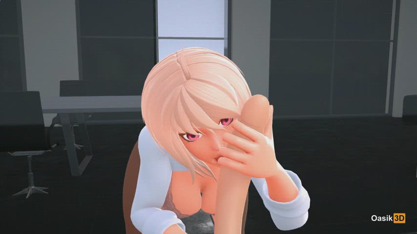 3D Anime Blowjob Hentai SFM gif