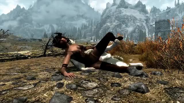 Skyrim Dog spooning Scene 2 Angle 2