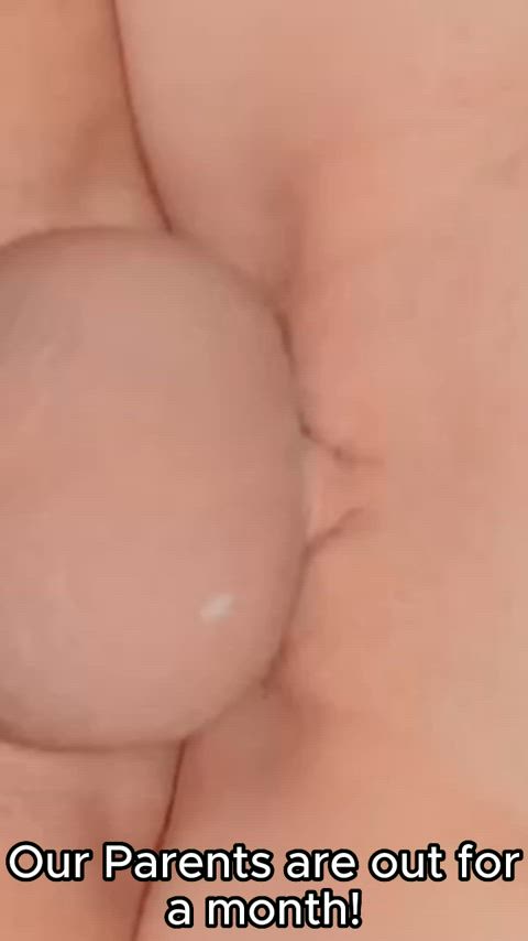 brother caption cock creampie pussy sister gif