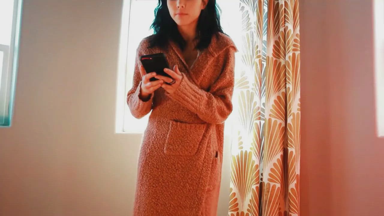 Anna Akana Showing Her Kitty