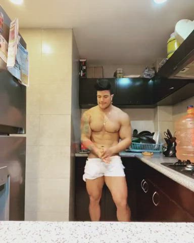 Brazilian Dancing Gay Kitchen Shorts gif