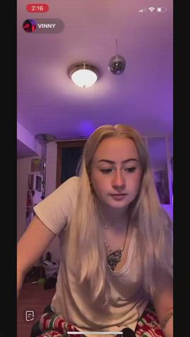 accidental nipple nipple piercing nipslip tiktok tits gif