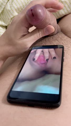 cock cum cumshot male masturbation tribbing tribute r/tributeme gif