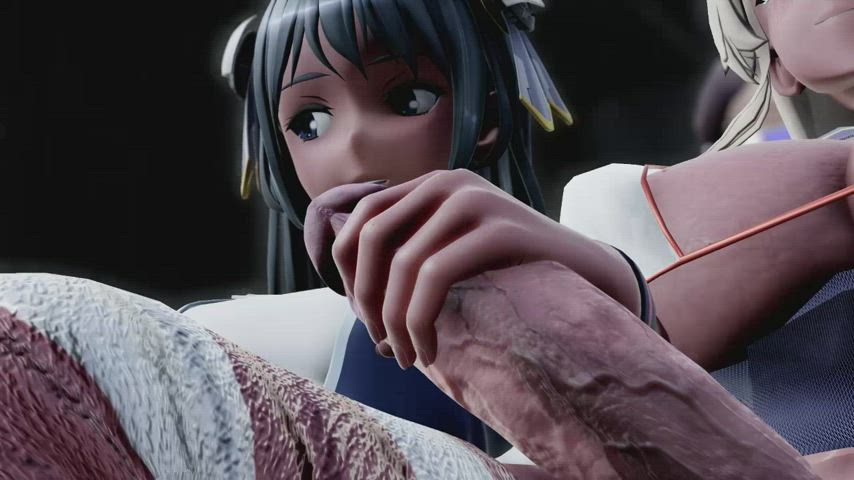 3d futanari handjob hentai gif