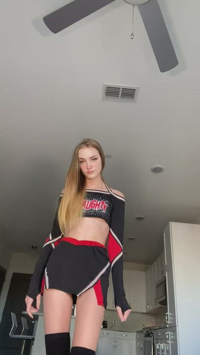 Amateur Cheerleader Teen gif