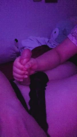 asian caught cock cumshot female femboy handjob lingerie sissy gif