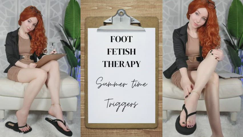 Feet Feet Fetish Foot Foot Fetish MILF Redhead Role Play Shoes Toes gif