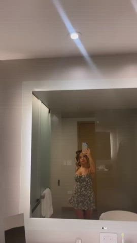 ass big tits dress dressing room huge tits natural tits selfie tits wrestling gif