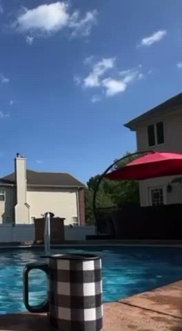 bikini booty katrina jade swimming pool gif