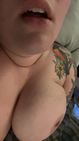 big tits natural tits orgasm gif