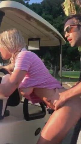 blonde blowjob cute outdoor sex gif