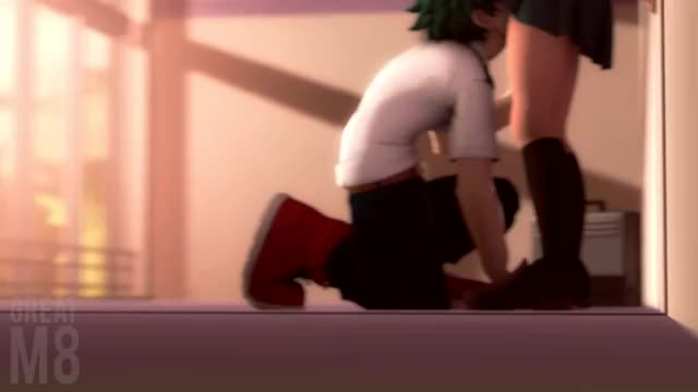 In The Hallway With Froppy (My Hero Academia)