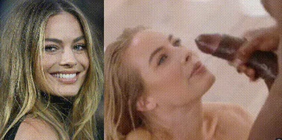 bbc blowjob celebrity cumshot milf margot robbie gif