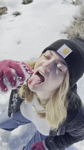 Fill my mouth with your white snow