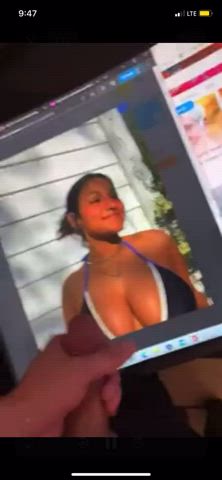 Absolutely drenching this redditors big Titty Latina gf