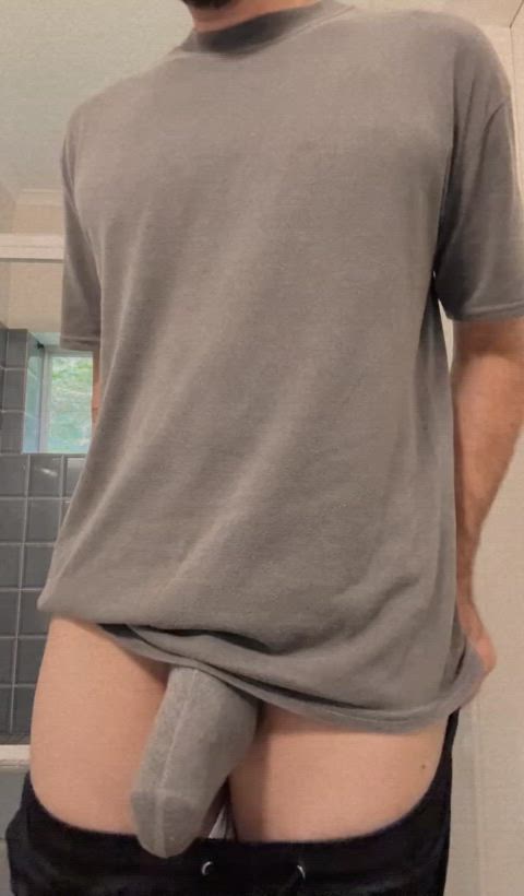 bulge cock underwear gif