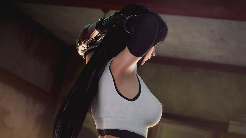 Tifa welcomes all in the name of charity (AyyTeeThreeDee / AmateurThrowaway)