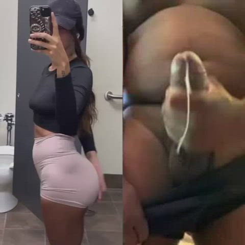 bbc babecock brittany renner cumshot mirror selfie gif