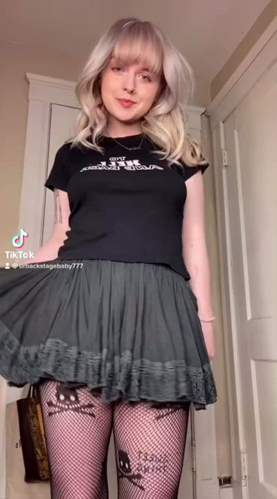 Naked TikTok Undressing gif