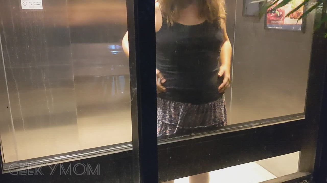 Glass elevators are fun!