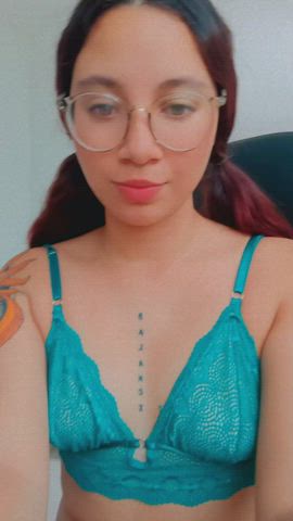 Boobs Glasses Latina Lesbian Tattoo Teen Tits gif