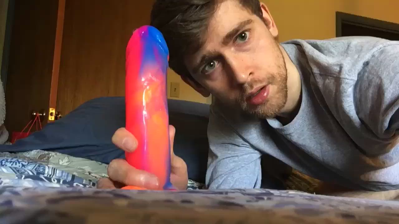 Deepthroat Dildo NSFW gif