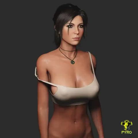 Lara Shaking Her Tits (Pyro) [Tomb Raider l]