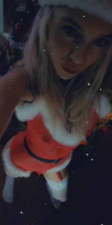 Christmas Cute OnlyFans Tease gif