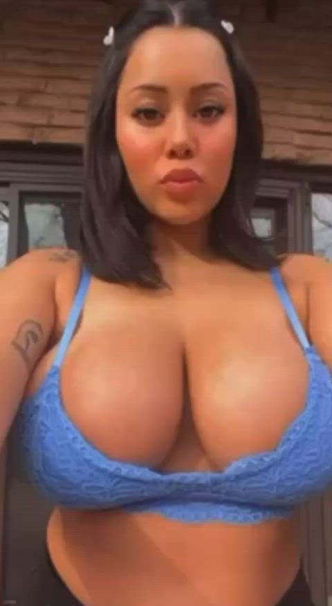 big tits huge tits latina tits titty drop gif
