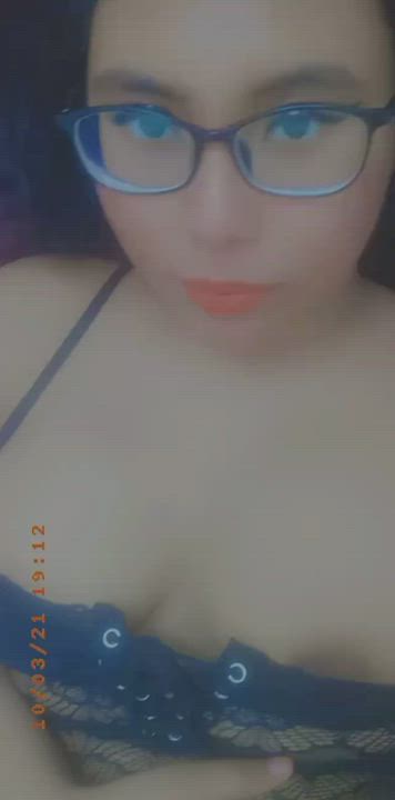 Licking Lingerie Malaysian gif