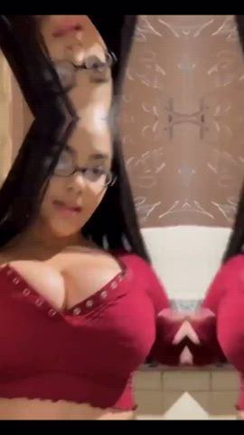 amateur bathroom big tits ebony huge tits public thick gif