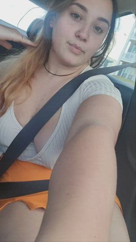 got all dressed up only to end up with my tits out in the car